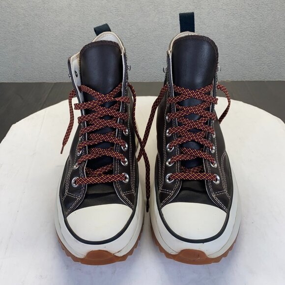 Converse Run Star Hike High Top Leather Brown Mens Size Men's 8.5 Women's 10 - Picture 2 of 16
